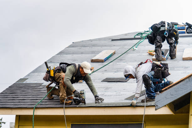 Professional Roofing technician working in Whitehall, MI